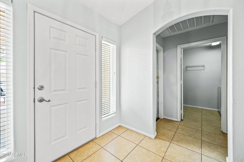 Front Entry to Laundry Room and Garage