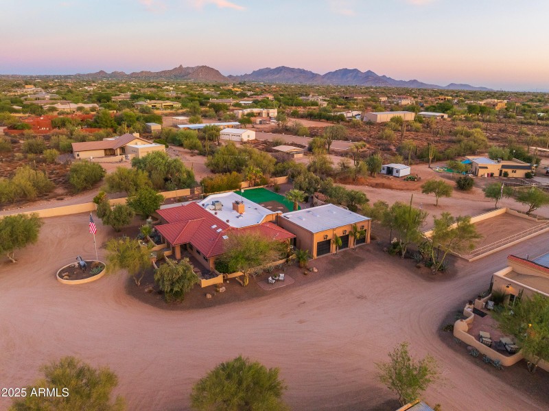 side view of main home