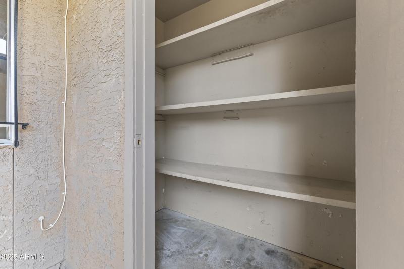 Front Patio/ Outdoor Closet