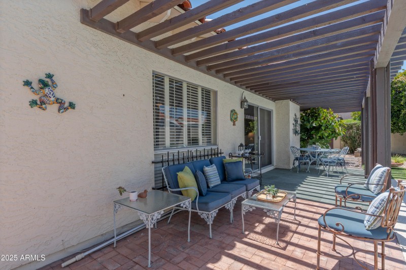 Covered patio