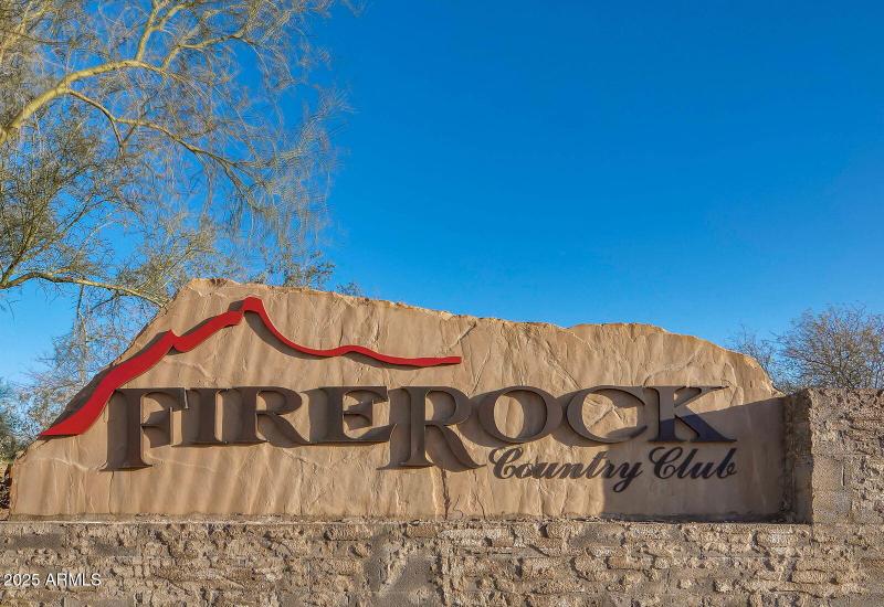 FireRock Master Community Entrance
