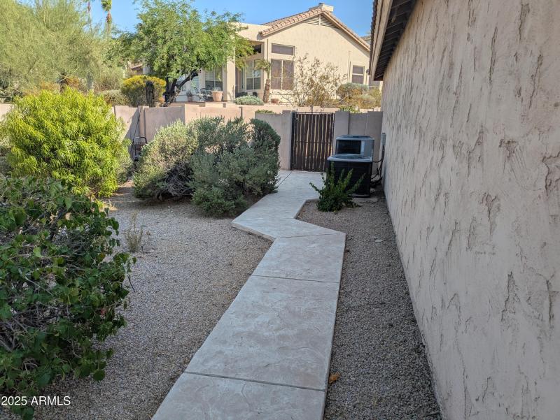 Side Yard with Storage