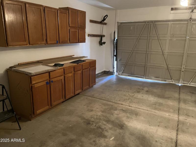 Garage with Cabinets