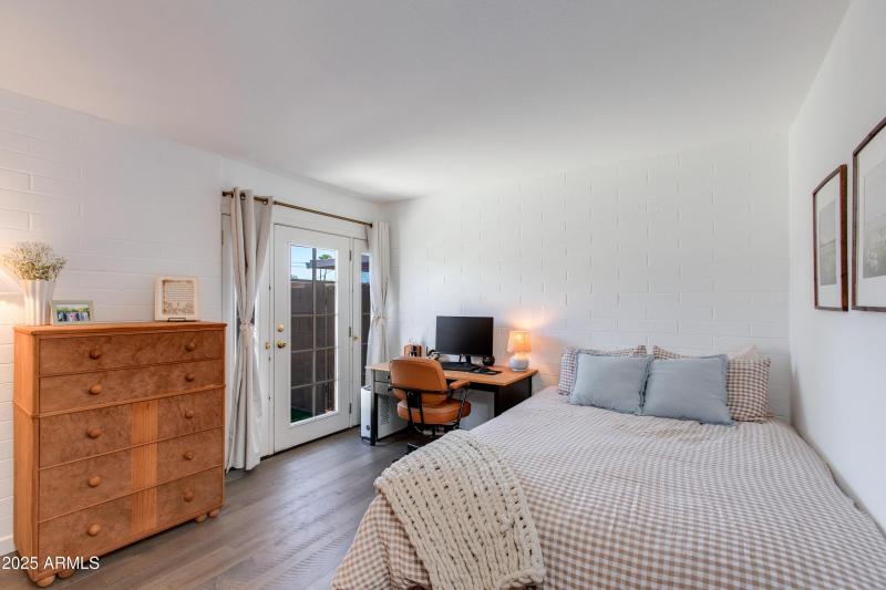 Separate Exit to Patio