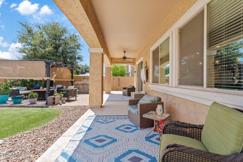 Rear Covered Patio