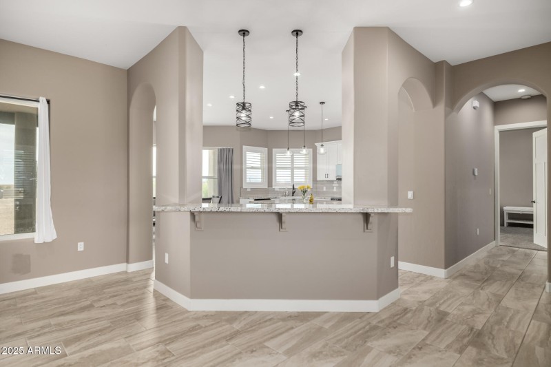 View from Living Room to Kitchen