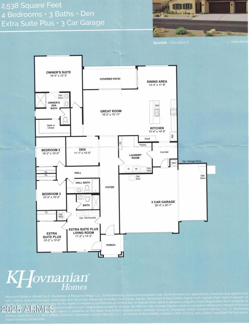 Builder Floor plan