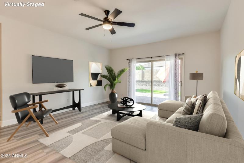 Virtually Staged Living Room