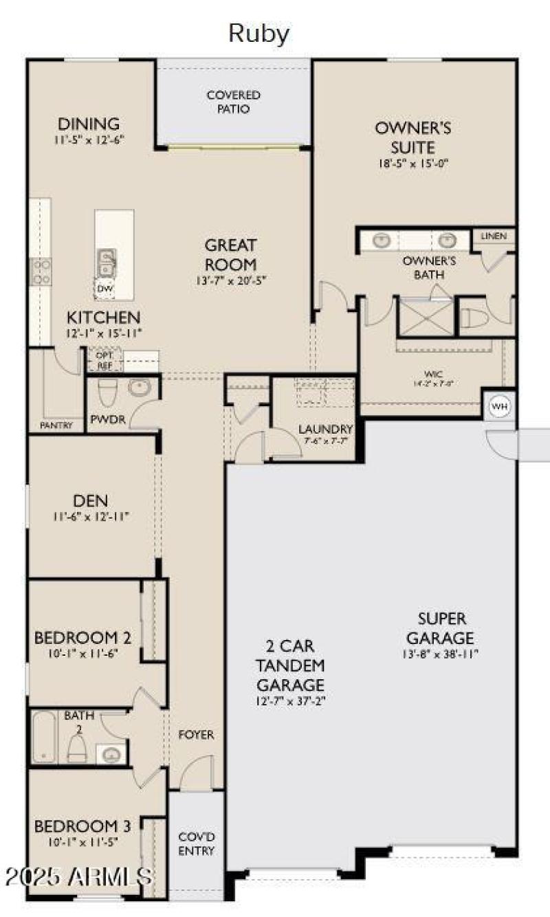 Ruby - Right Garage - Center Slider