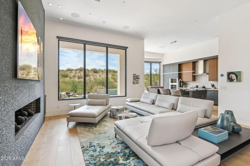 Family Room Opens to Kitchen