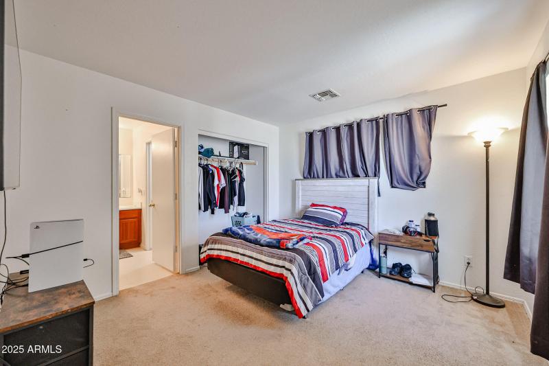 Upstairs BR + Jack & Jill bath