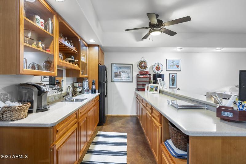 Basement wet bar
