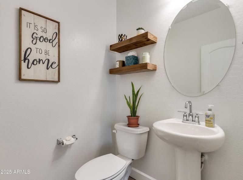Downstairs Powder Room for Your Guests