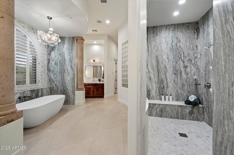 Impressive Shower + Soaking Tub