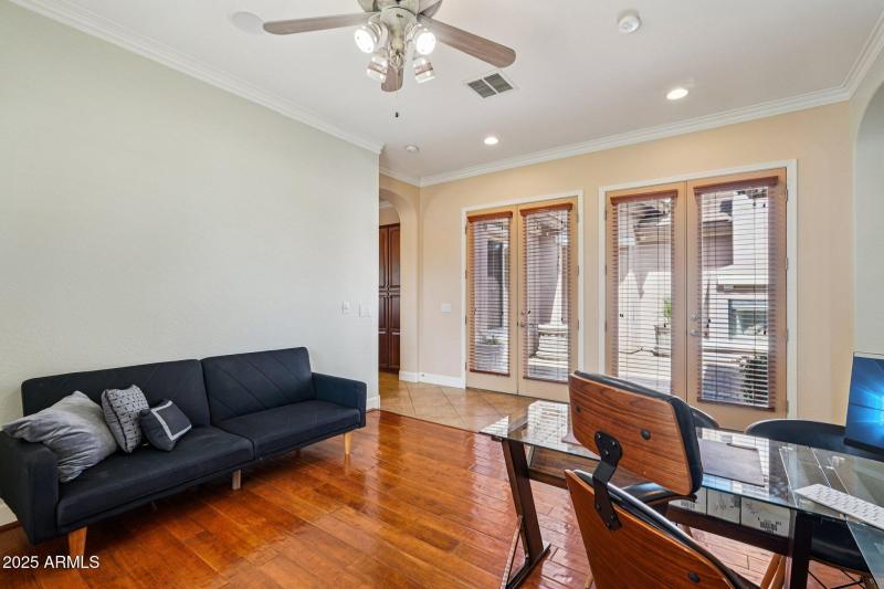 Office with French Doors