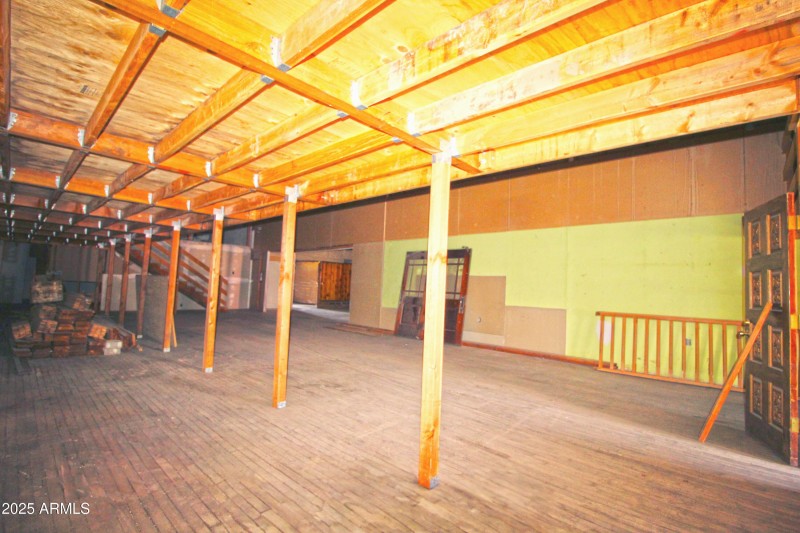 Interior under the stairs