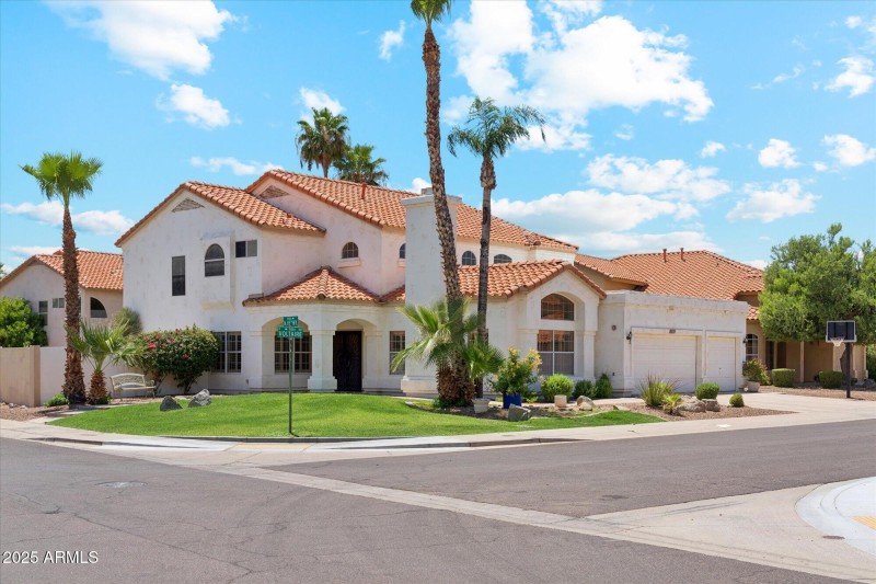 Corner lot - front of home