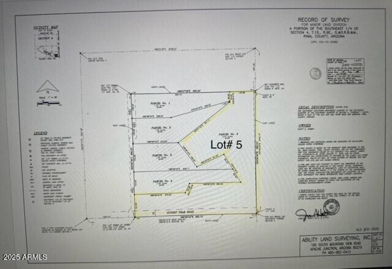 sunset peak survey highlighted