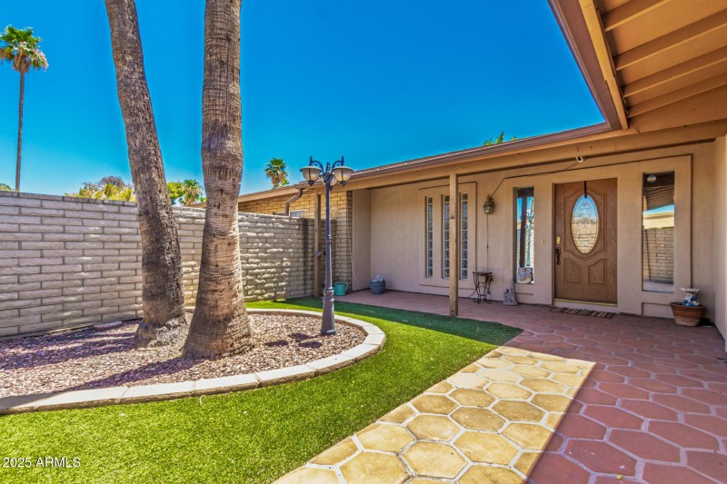 Entry courtyard