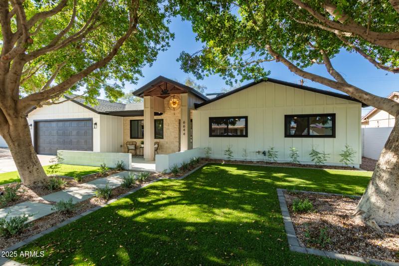 Modern Curb Appeal with Shade Trees
