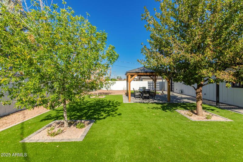 Backyard with Covered Pergola