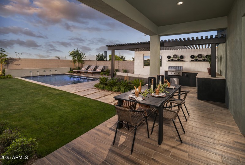 Backyard and outdoor patio