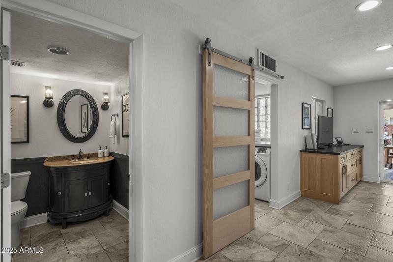 Half Bath and Laundry Room