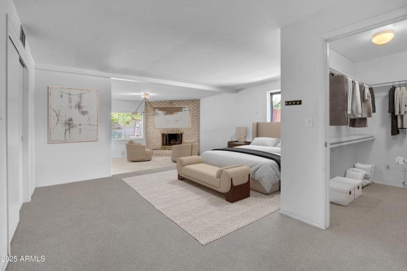 Primary Bedroom Virtually Staged