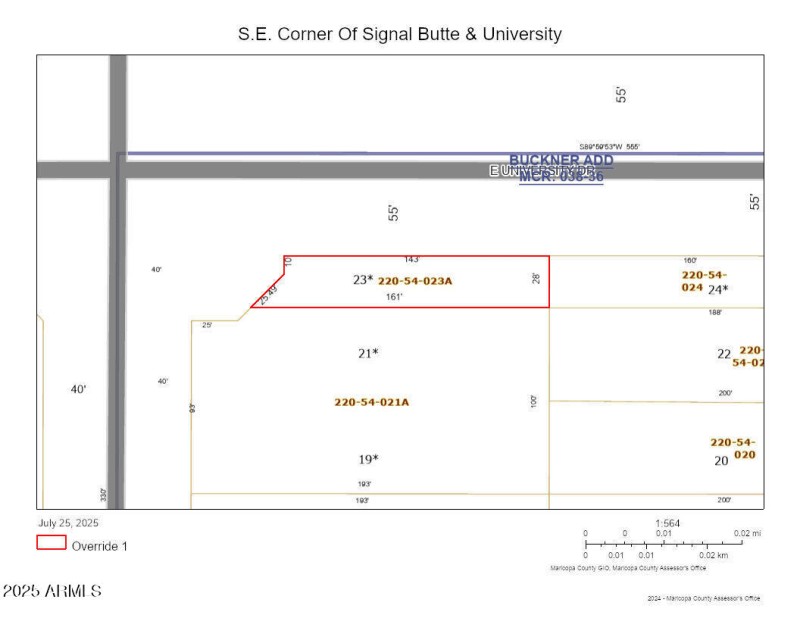 S.E. Corner, Signal Butte & University
