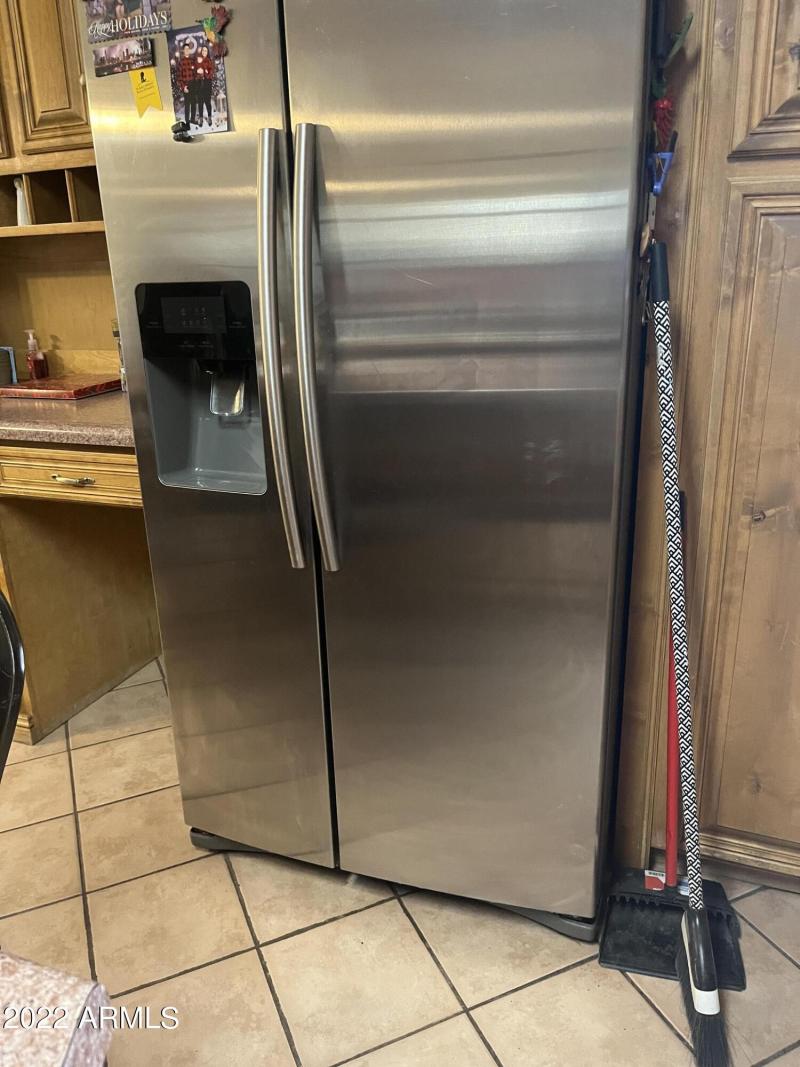 stainless fridge