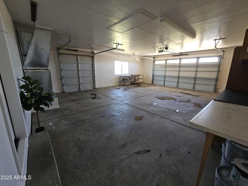 extended garage from house door