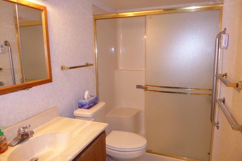 Master bathroom with walk in shower