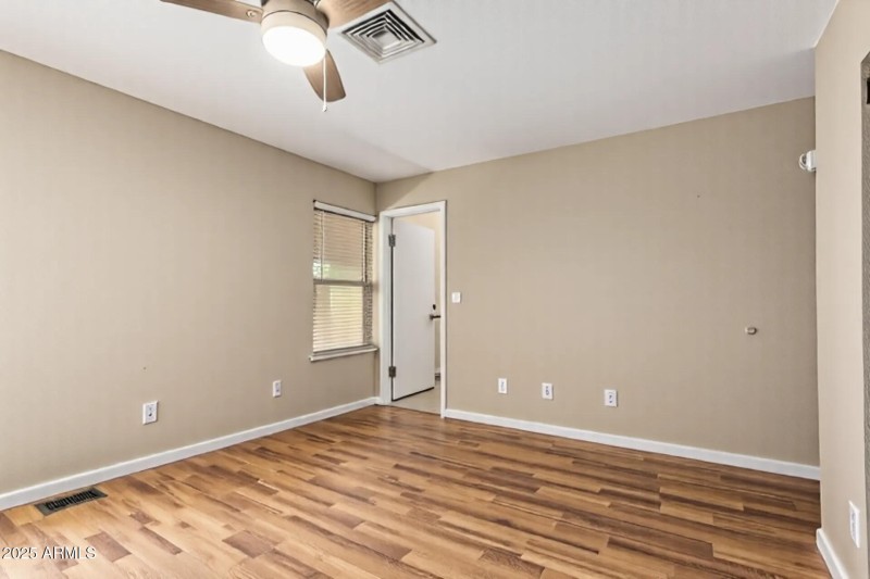 Primary Bedroom virtually staged Vacant