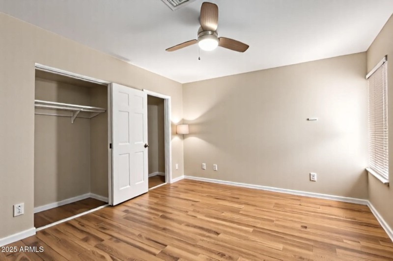 Primary Bedroom Virtually staged vacant