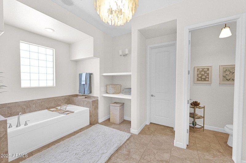 Luxurious Soaking Tub and