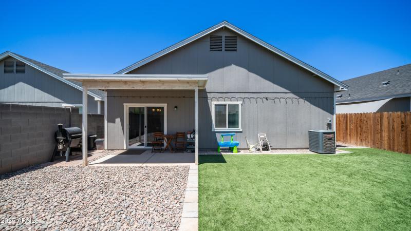 Backyard with newer turf
