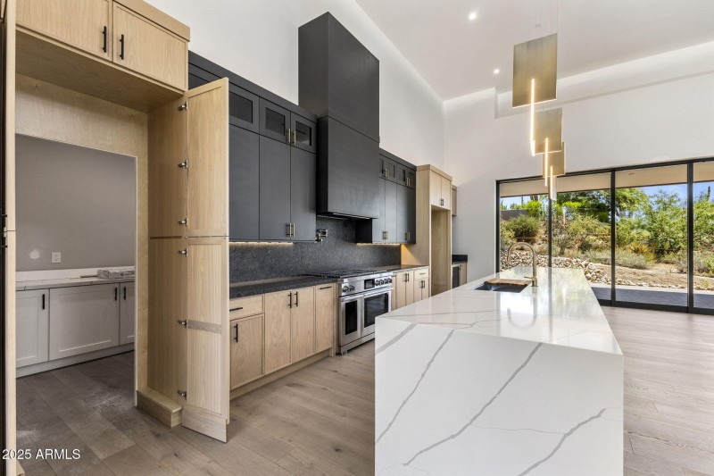 Kitchen with Hidden Door Butler Pantry