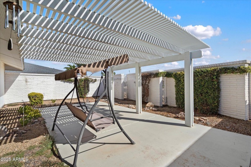 Front patio off the guest bedroom