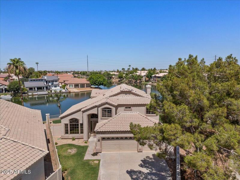 Aerial front of home