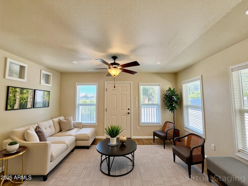 Virtually Staged Living Room