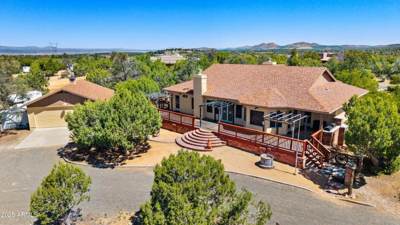 Aerial View Back of Home