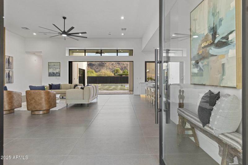 PIvoting Iron and Glass Entry