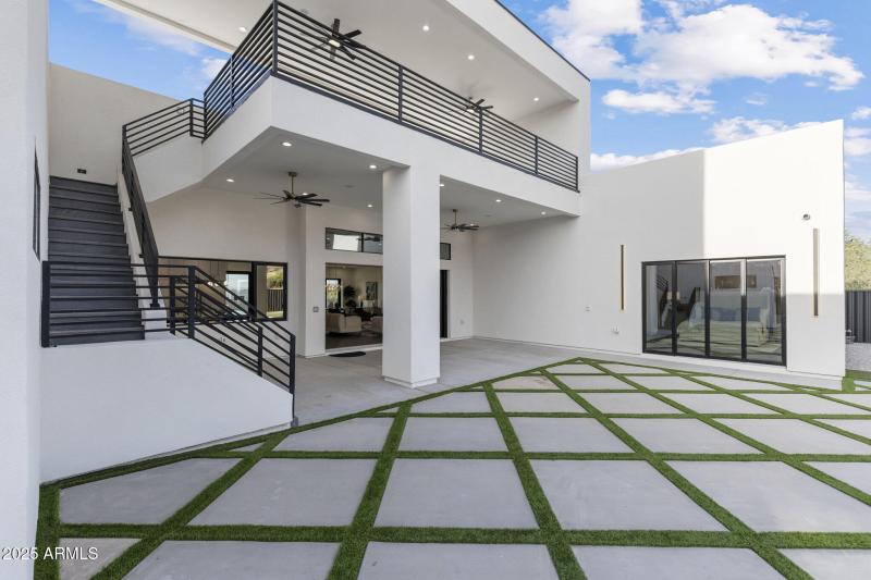 Stairs to Covered Balcony