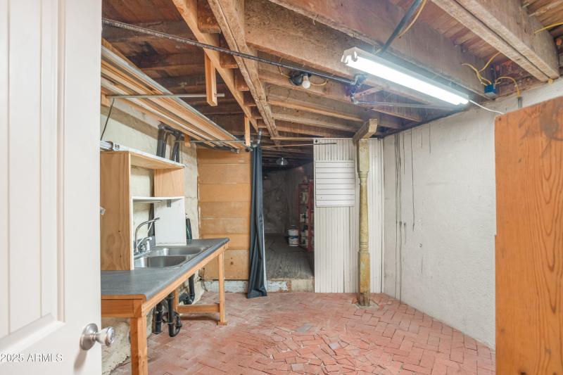 Basement sink area