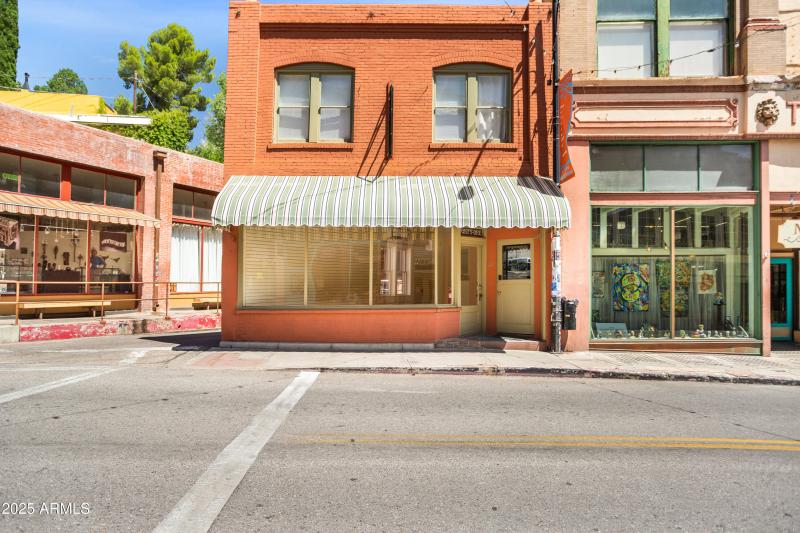 Storefront, Green & White Awning