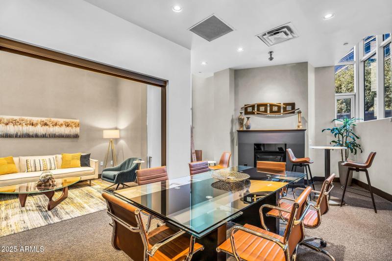 Conference room opens to lounge