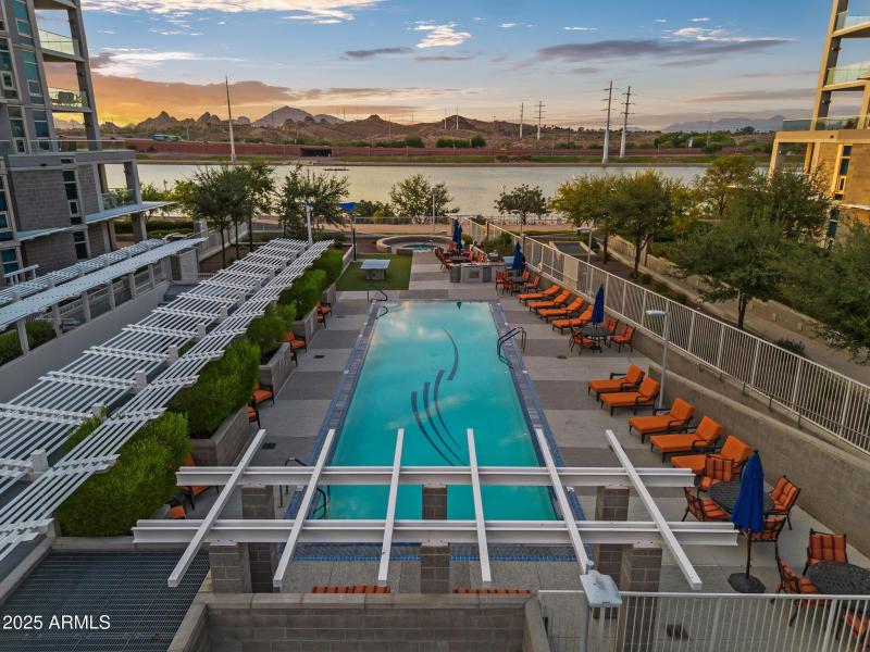Gorgeous heated lap pool!