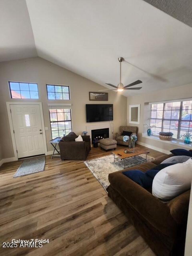 LIVING ROOM/VAULTRD CEILING