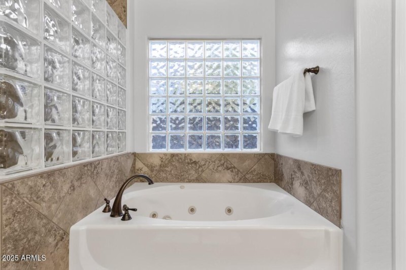 Glass block for great lighting & privacy