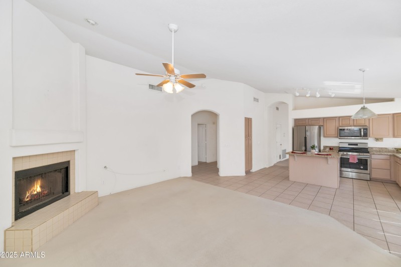 Open concept w/ cozy fireplace